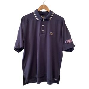 Bud Light Flyers Philly Logo Navy Blue Polo Shirt Short Sleeve Performance Large